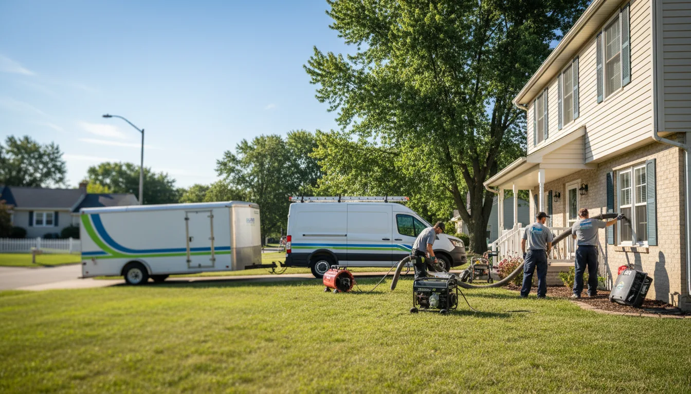 Flooded Basement Restoration And Cleanup With Repair in Frederic, MI near me